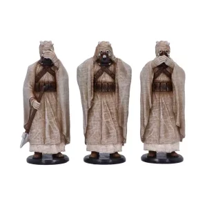 Statua Originale Stormtrooper, Tre Tusken Raiders Saggi - 14 cm
