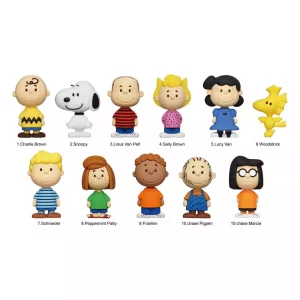 Peanuts: Display 24 Clip per Borsa in PVC 3D – Serie Snoopy