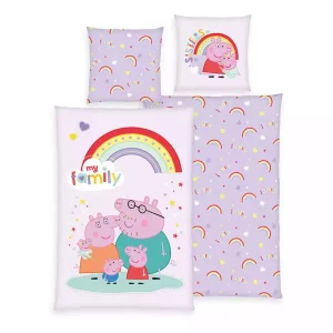 Lenzuola Peppa Pig, set 135x200 cm