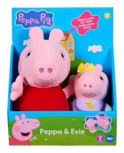 Peppa Pig: Confezione Doppia di Peluche