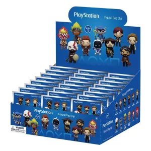 Display 12 Playstation 3D Foam Bag Clips - Serie 1 (24 pezzi)