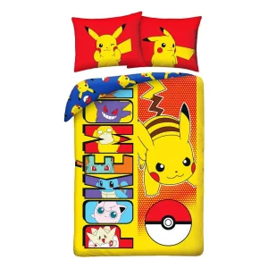 Set Copertura Letto Pokémon Ver. 15 - 140 x 200 cm / 70 x 90 cm
