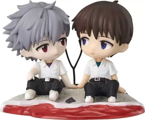 Figurine Chibi Rebuild of Evangelion: Shinji Ikari & Kaworu Nagisa - 8 cm