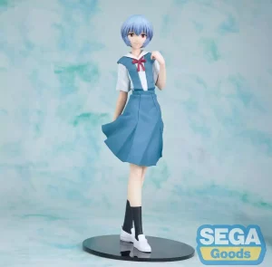 Statua Premium PVC Rei Ayanami – Uniform Ver. Rebuild of Evangelion (20 cm)