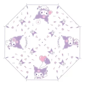 Ombrello Sanrio Kuromi Kawaii Trasparente