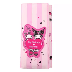 Portafoglio Sanrio My Melody & Kuromi Festa Rosa e Nero
