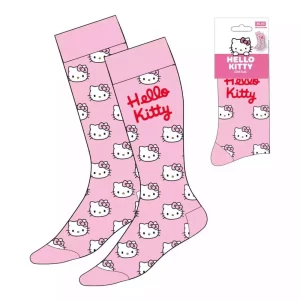 Calzini Sanrio Hello Kitty Faccina Rosa Taglia 36-43