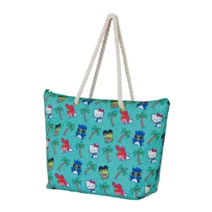 Borsa da Spiaggia Hello Kitty Soleil Palme Turchese
