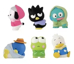 Sanrio Twinchees Mini Figure Hapidanbui con Cappuccio - Display da 24 (5 cm)