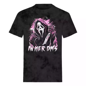 T-Shirt Scream Ghost Face In her DM's Taglia S