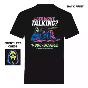 T-Shirt Scream Ghost Face Late Night Talking Taglia XL