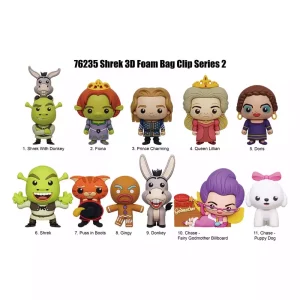 Shrek: Display di 24 Clip per Borsa in PVC - Serie 2
