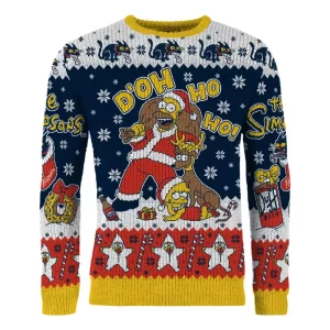 Felpa di Natale I Simpson - D'oh Ho Ho! Taglia XL