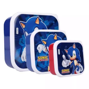 Set 3 Lunch Box Sonic the Hedgehog Sonic Fresh Bites