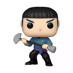 Star Trek POP!& Buddy TV Vinile Spock con Arma, 9 cm