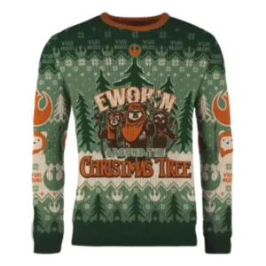 Felpa di Natale Star Wars Ewok'n Around con Albero - Taglia L