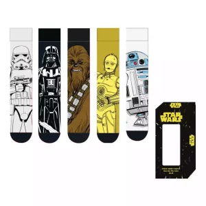 Calzini Star Wars 5 Paia Taglia 38-45