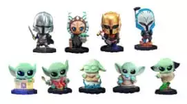 Star Wars The Mandalorian Cosbi Mini Figure 8 cm Blind Box Display (8)