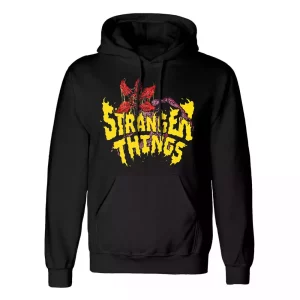 Felpa con Cappuccio Stranger Things Logo Thrashin Taglia S