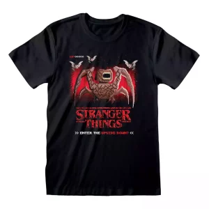 T-Shirt Stranger Things 8-Bit Stile Retro Taglia XL
