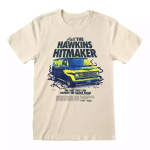 T-Shirt Stranger Things Call the Hawkins Hitmaker Taglia L