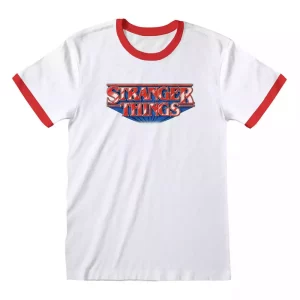 T-Shirt Stranger Things Logo Vintage Taglia M