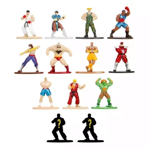 Street Fighter Nano Metalfigs Miniature Diecast da 6cm (Confezione da 24)