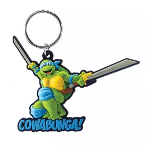 Portachiavi Leonardo Tartaruga Ninja in PVC Soft Touch