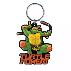 Portachiavi Morbido in PVC Michelangelo Tartarughe Ninja