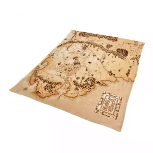 Coperta Morbida La Compagnia dell'Anello Mappa della Terra di Mezzo 180x200 cm