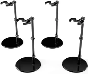 Simple Stand Mini Nendoroid: Set di 4 Supporti Neri