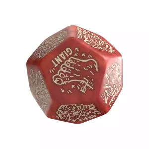 Dado Generatore di Mostri Jumbo Viridian D12 Rosso