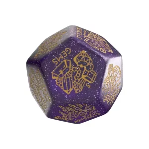Dado Tesoro Viridian Jumbo D12 Viola Cangiante