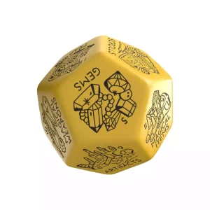 Dado Tesoro Viridian Jumbo D12 Giallo
