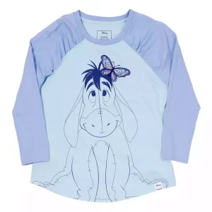T-Shirt Unisex Winnie the Pooh Loungefly Eeyore Raglan Taglia L