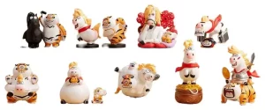 Alexander The Fat Tiger: Display con 8 Mini Figure (Blind Box) + 1 Segreto