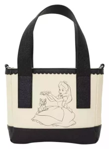 Borsa a Tracolla Mini Tote Alice nel Paese delle Meraviglie