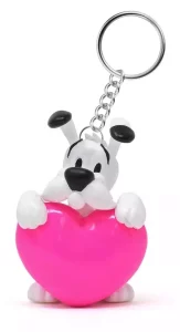Portachiavi Asterix Dogmatix Cuore Rosa