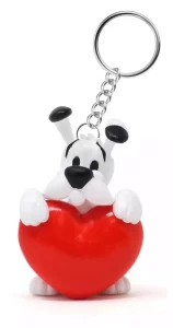 Portachiavi Asterix Dogmatix Cuore Rosso