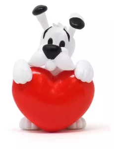 Asterix: Figurine PVC Dogmatix Cuore Rosso - 4.5 cm