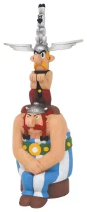 Statua in Resina Asterix: Totem Asterix, Obelix & Dogmatix - 40 cm