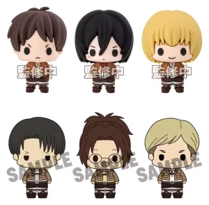Attack on Titan Chokorin: Mini Figure Collezionabili da 5 cm - Display (6)