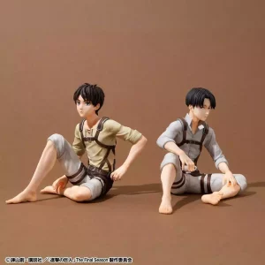 Attack on Titan: Set Doppio Figure G.E.M. Eren Yeager & Caposquadra Levi - Dimensioni Palmo