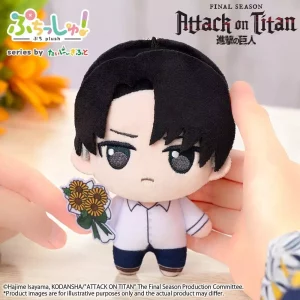 Puchish! Plush Figure Levi Ackerman – Attack on Titan (Vol. 2 - Versione Girasole) - 12 cm