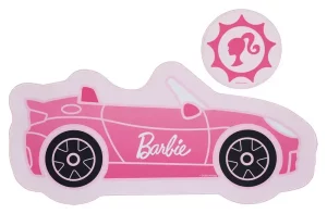 Set Tappetino Scrivania e Sottobicchieri Barbie Auto