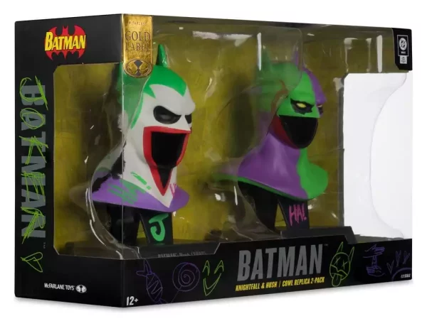 batman-dc-direct-mini-replica-1-3-2-pack-batman-cowls-hush-knightfall-jokerized-gold-label-18-cm-1784873365-5 batman-dc-direct-mini-replica-1-3-2-pack-batman-cowls-hush-knightfall-jokerized-gold-label-18-cm-1784873365-5