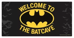 Segnaletica Metallica Batman - Benvenuti nella Batcaverna (60x30 cm)
