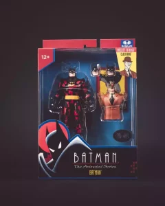 Batman: The Animated Series DC Direct Action Figure Wave 7 - Batman (Espressioni Alternative) Edizione Platinum da 15 cm