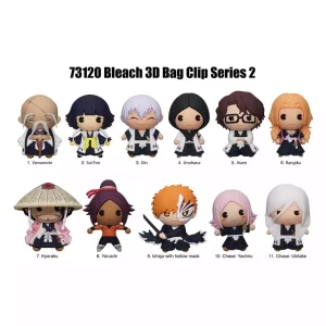 Bleach: Display da 24 Clip per Borsa in PVC 3D - Serie 2