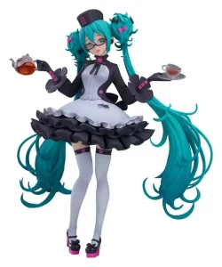 Character Vocal Series 01: Hatsune Miku Pop Up Parade - Occhiali x Café Ver. (18 cm)